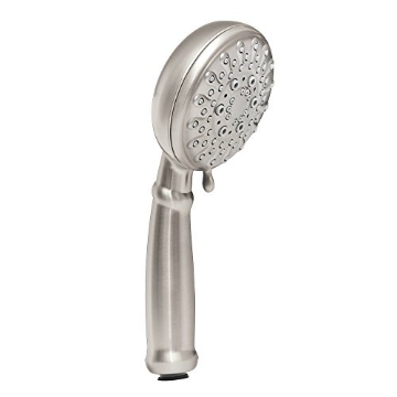Picture of Moen 23046SRN Moen Banbury Spot Resist Brushed Nickel 5-Spray Hand Shower with Hose and Bracket, 4-Inch Diameter, 23046SRN (EA)