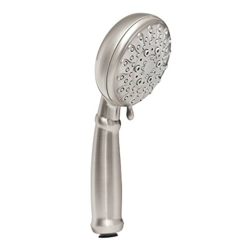 Picture of Moen 23046SRN Moen Banbury Spot Resist Brushed Nickel 5-Spray Hand Shower with Hose and Bracket, 4-Inch Diameter, 23046SRN (EA)