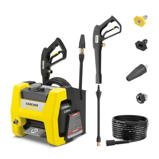 Picture of Karcher 1.106-113.0 Kärcher Pressure Washer K1700 Cube, CETA Certified, 3 Spray Nozzles, Detergent Tank, for Cars, Driveways, Siding, Patios, 1.2 GPM (EA)
