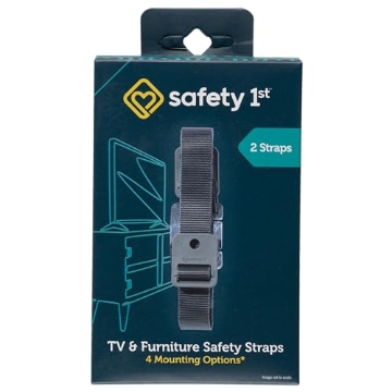 Picture of SAFETY 1ST HS304 Safety 1st TV & Furniture Safety Straps, Black, Multi, 2 Straps(Pack of 1) (EA)