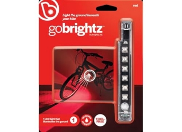 Picture of BRIGHTZ L2002 Brightz GoBrightz LED Bike Frame Light, Red - Cool Underglow Bike Light for Riding at Night Bicycle Scooter Stroller Stocking Stuffers for Boys Girls Teens Ages 5 6 7 8 9 10 11 12 13 (EA)