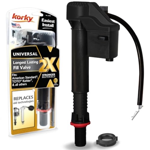 Picture of Korky 528XBP Korky QuietFILL 2X Long Life Toilet Fill Valve - Universal Fits 99% of Toilets - Easy Height Adjust for Fast Install, 528X (EA)