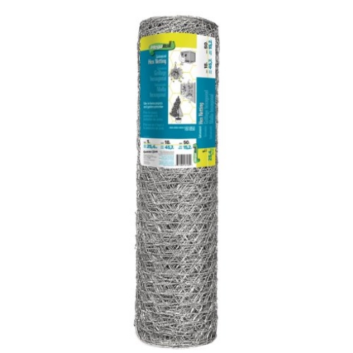 Picture of GARDEN CRAFT 161850 Origin Point 161850 20-Gauge Handyroll Galvanized Hex Netting, 50-Foot x 18-Inch With 1-Inch Openings (EA)