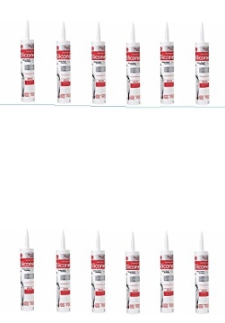 Picture of HENKEL LOCTITE 2749484 GE 712 Silicone I Bathroom Tub and Tile Caulk, 10.1 oz, White (Pack of 12) (PK-12-EA)