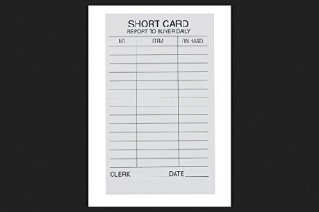 Picture of CENTURION INC 90061 Centurion Short Card Pad 3 in. X 5 in. 100 Pack (EA)