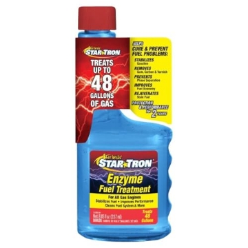 Picture of Star Micronics, Inc 14308 STAR BRITE Star Tron Enzyme Fuel Treatment - Small Engine Formula – Gas Additive Rejuvenates & Stabilizes Old Gasoline - Cures & Prevents Ethanol Problems - 8 OZ (14308) (EA)