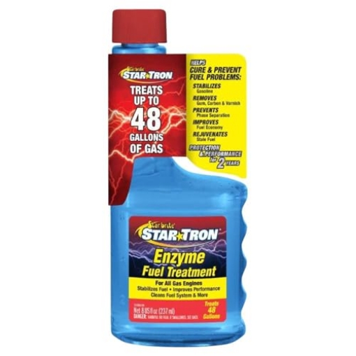 Picture of Star Micronics, Inc 14308 STAR BRITE Star Tron Enzyme Fuel Treatment - Small Engine Formula – Gas Additive Rejuvenates & Stabilizes Old Gasoline - Cures & Prevents Ethanol Problems - 8 OZ (14308) (EA)