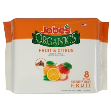 Picture of Jobes 01212 Jobe’s Organics Garden Fertilizer Spikes, Easy Plant Care Fertilizer for Fruit and Citrus Plants and Trees, 8 Count (EA)