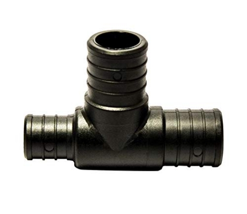 Picture of FLAIR-IT 32778 Ecopoly 32778 PEX Tee, 1" x 3/4" x 1", 1.0" ID, Crimp, Plastic (Pack of 5) (EA)
