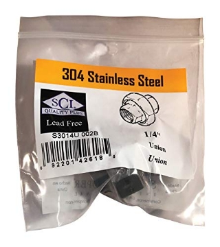 Picture of SMITH-COOPER 4638102610 Smith-Cooper 1/4 in. Dia. x 1/4 in. Dia. FPT To FPT Stainless Steel Union (S3014U 002B) (EA)