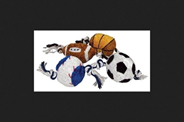 Picture of Boss Products Usa Llc A08874 Diggers Multicolored Rope Sports Ball Plush/Rope Dog Toy Large (EA)