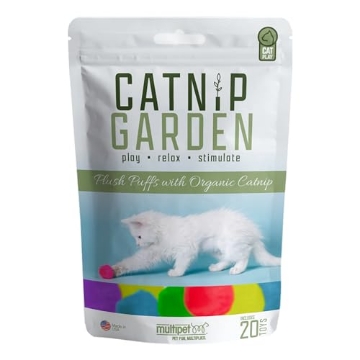 Picture of Multipet International 20560 Fiskars Multipet Catnip Garden Catnip Puffs 20ct Bag, Assorted (EA)