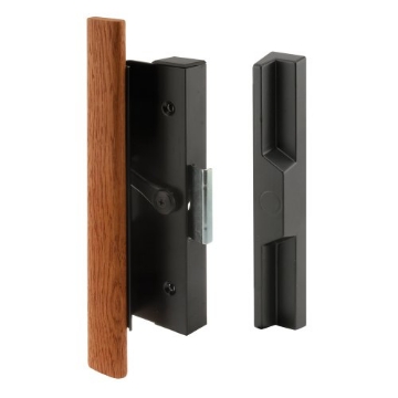 Picture of Prime C 1126 Prime-Line C 1126 Black Diecast Sliding Door Handle with Wood Handle, (Single Pack) (EA)