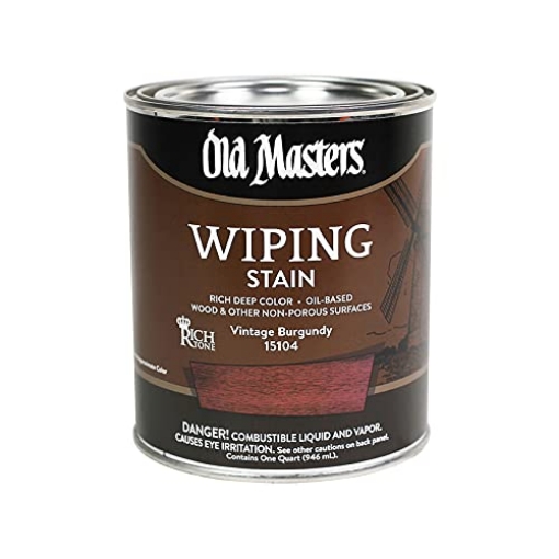 Picture of DIAMOND VOGEL INC 15104 Old Masters Semi-Transparent Vintage Burgandy Oil-Based Wiping Stain 1 qt. (PK-4-EA)
