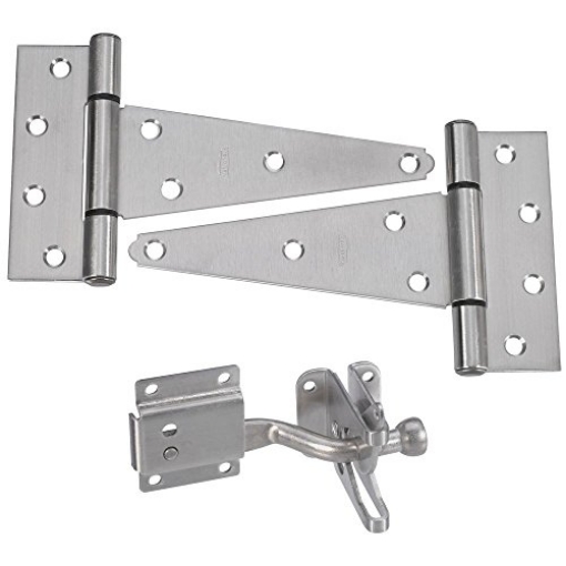 Picture of National/Spectrum Brands N343-434 National Hardware N343-434 DPV875 Gate Kit in Stainless Steel (EA)
