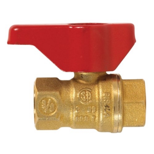 Picture of HOMEWERKS VGV2LHB5 BK Products 1 in. Brass Threaded Gas Ball Valve (EA)