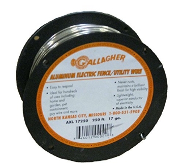 Picture of GALLAGHER AXL17250 Gallagher 250' 17-Gauge Aluminum Fence Wire | High-Conductivity Electric Fence Wire, Lightweight and Rust-Resistant | Made for Electric Fencing, Great for DIY Craft Projects (EA)