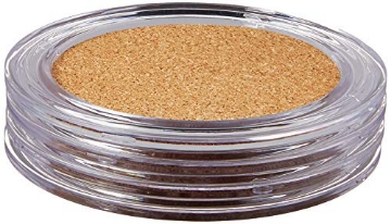 Picture of Ashley Chloe Inc 19850 Spectrum Diversified Coasters, Clear Acrylic & Cork Coaster Set, Set of 4 Absorbent Cork Coasters for Coffee Tables, Drink Coasters to Prevent Water Damage, 4 Count (19850) (EA)