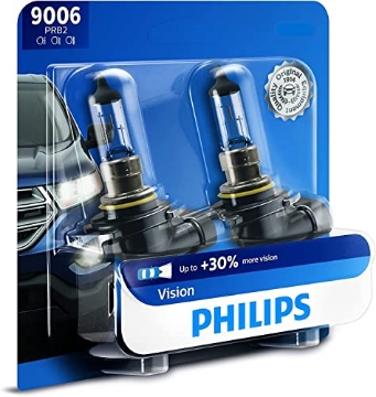 Picture of Philips Monitors 9006PRB2 Philips Automotive Lighting 9006 Vision Upgrade Automotive Replacement Headlight Bulb, Fits Select High Beam, Low Beam, or Fog Positions (Pack of 2) (EA)