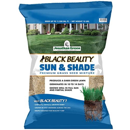 Picture of JONATHAN GREEN & SONS INC 12004 Jonathan Green (12004) Black Beauty Sun & Shade Grass Seed - Cool Season Lawn Seed (15 lb) (EA)