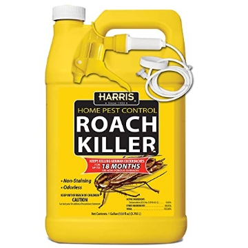 Picture of Harris Engineering HRS-128 Harris Roach Killer, Liquid Spray with Odorless and Non-Staining 12-Month Extended Residual Kill Formula (Gallon) (EA)