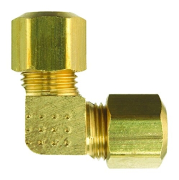 Picture of JMF COMPANY 4338182 JMF 1/2 in. Compression x 1/2 in. Dia. Compression Yellow Brass Elbow (EA)