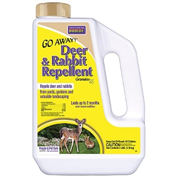 Picture of BONIDE PRODUCT 227 Bonide Go Away! Deer & Rabbit Repellent Granules, 3 lb. Ready-to-Use, Deter Deer from Garden, Flowers & Plants (EA)