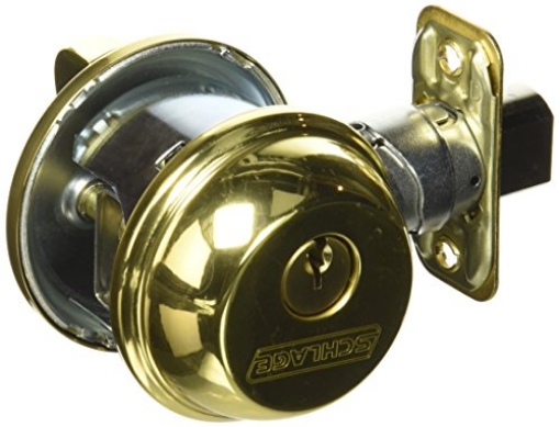 Picture of Ingersoll Rand B60 N G 505 605 SCHLAGE LOCK CO B60NV505 KA4 Single Cylinder Deadbolt, No Size, Brass (EA)