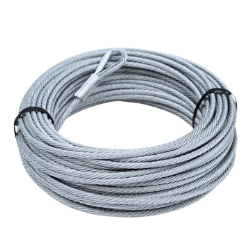 Picture of TIE DOWN ENGINEERING INC 50130 Tie Down 50130 Galvanized Cable (Swagged Loop and Thimble, 3/8 Inch, 50 Foot Roll), Pack (EA)