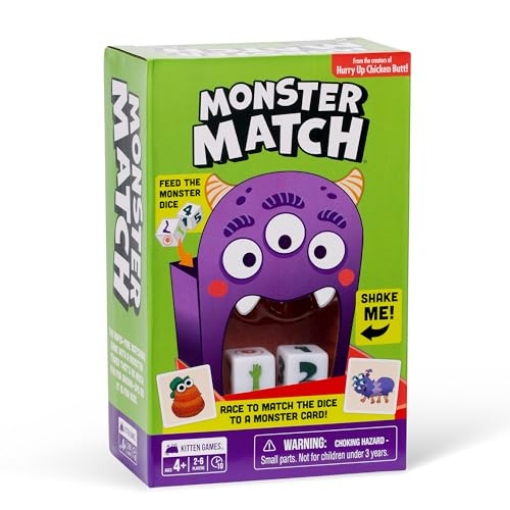 Picture of EXPLODING KITTENS MOMA-CORE-3 Exploding Kittens Monster Match – Matching Dice Game for Kids Ages 4+– 2-6 Players – Fun Family Game Night-Creative Kids Game (EA)