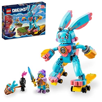 Picture of Lego 71453 LEGO DREAMZzz Izzie and Bunchu The Bunny Building Toy Set, 2 Ways to Build Bunchu The Bunny, Includes Grimspawn and Izzie Minifigures, Gift for Kids Ages 7 and Up, 71453 (PK-4-EA)