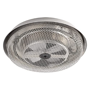 Picture of BROAN-NUTONE 157 Broan-NuTone 157 Low-Profile Fan-Forced Ceiling Heater, Enclosed Sheath Element for Bathroom, Kitchen, and Home, Standard, Satin Aluminum (EA)