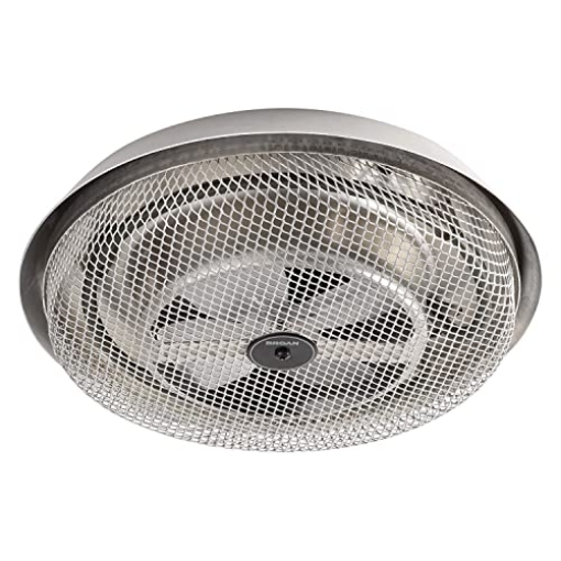 Picture of BROAN-NUTONE 157 Broan-NuTone 157 Low-Profile Fan-Forced Ceiling Heater, Enclosed Sheath Element for Bathroom, Kitchen, and Home, Standard, Satin Aluminum (EA)