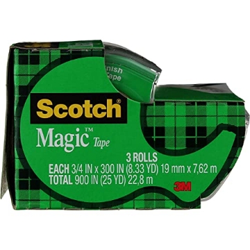 Picture of Scotch-Brite 3105 MAGIC TAPE 3/4X300"PK3 (PK-6-EA)