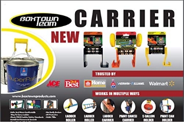 Picture of BOXTOWN TEAM LLC CNE-A001 Boxtown Team Carrier (Yellow), Ladder Handle, Ladder Accessories, Drill Gun Holster, Ladder Paint can Holder, Multipurpose Tool, Multi Function Tool (EA)