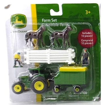 Picture of TOMY INTERNATIONAL 37657 John Deere ERTL Mini 10 Piece Farm Set (PK-8-EA)