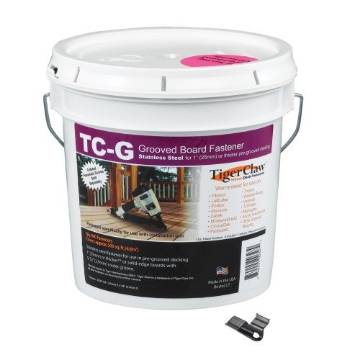 Picture of TIGERCLAW F-5913-GNFS Tiger Claw TC-G Hidden Deck Fasteners, 900 Piece Bulk Pail (EA)