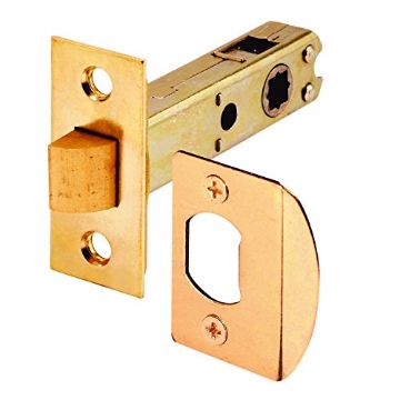 Picture of Prime E 2281 Prime-Line E 2281 Passage Door Latch, 9/32 In. and 1/4 In. Square Drive, Steel, Brass Finish (Single Pack) (EA)