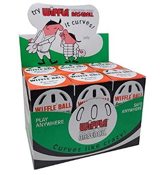 Picture of WIFFLE BALL INC 639C One Dozen Baseball Sized Wiffle Balls in a Countertop Display by Wiffle (PK-12-EA)