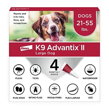Picture of DRP RESOURCES INC 81520399-AXR K9 Advantix II Large Dog Vet-Recommended Flea, Tick & Mosquito Treatment & Prevention | Dogs 21 - 55 lbs. | 4-Mo Supply (EA)