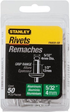 Picture of STANLEY Engineered Fastening PAA58-5B Stanley Paa58-5B Aluminum Rivets, 5/32 Inch X 1/2 Inch, Pack of 50 (EA)