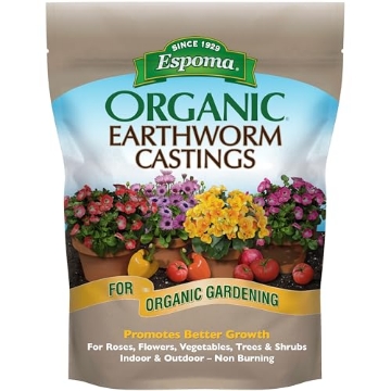 Picture of Espoma Company - Naturals EC4 Espoma Organic Earthworm Castings - 4 qt. Bag. 100% Pure with no fillers. Safe, Non-Toxic Organic Fertilizer and Soil Conditioner. Produces Vigorous Plant Growth While improving Soil Structure. (EA)