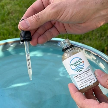 Picture of Smart Living 80910R01 Smart Solar Fountain Fresh+ Water Clarifier for Fountains and Birdbaths, Non-Toxic Water Treatment for Birdbaths and Fountains, Stains, and Sludge, 60 ml. (EA)