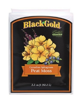 Picture of Black Rain Ordnance 1110125.CFC2.2P Black Gold Peat Moss 2.2 cu ft (EA)