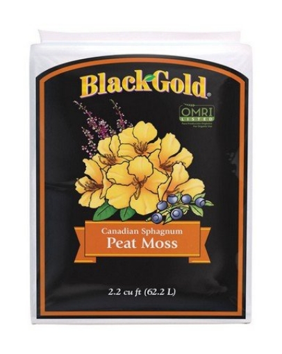 Picture of Black Rain Ordnance 1110125.CFC2.2P Black Gold Peat Moss 2.2 cu ft (EA)