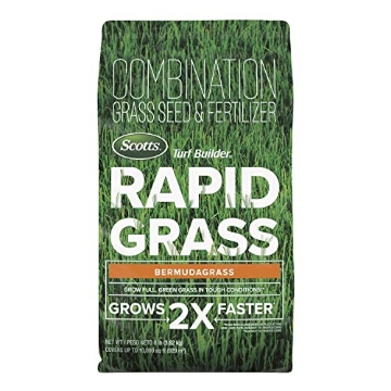 Picture of THE SCOTTS MIRACLE-GRO COMPANY 18360 Scotts Turf Builder Rapid Grass Bermudagrass, Combination Seed and Fertilizer, Grows Green Grass Fast, 8 lbs. (EA)