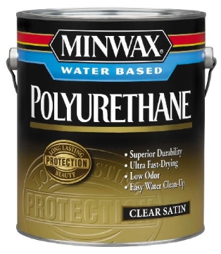 Picture of Minwax 710330000 Minwax Transparent Satin Clear Deep Base Latex Oil-Modified Polyurethane 1 gal. (PK-2-EA)
