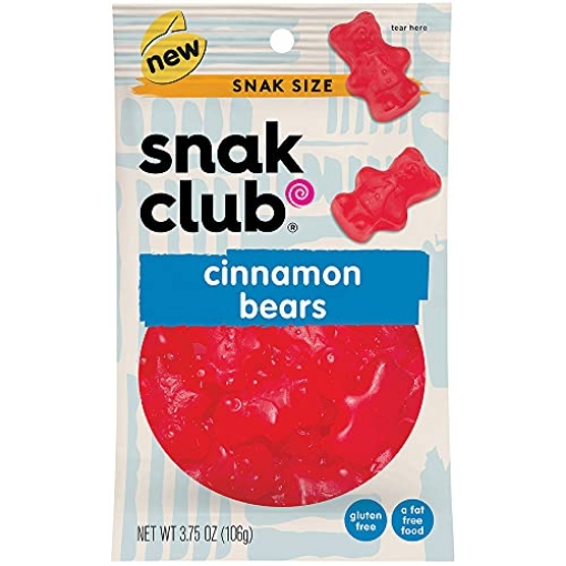 Picture of CENTURY SNACKS LLC 1780603 Snak Club Cinnamon Bears, 3.75 Ounce Bag, Pack Of 12 (PK-12-EA)