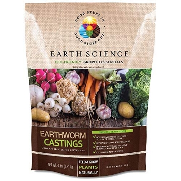 Picture of SKYLINK TECHNOLOGIES 12130-6 Earth Science – Earthworm Castings – Premium Plant Fertilizer for Indoor & Outdoor Plants – Soil Enhancer for Vegetable Gardens 4lb (EA)