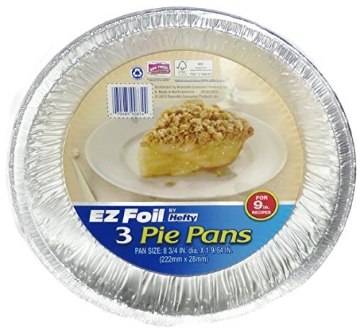 Picture of Reynolds Food Packaging 90834 Hefty EZ Foil 8-3/4 in. W X 8-3/4 in. L Pie Pan Silver 3 pk (PK-12-EA)